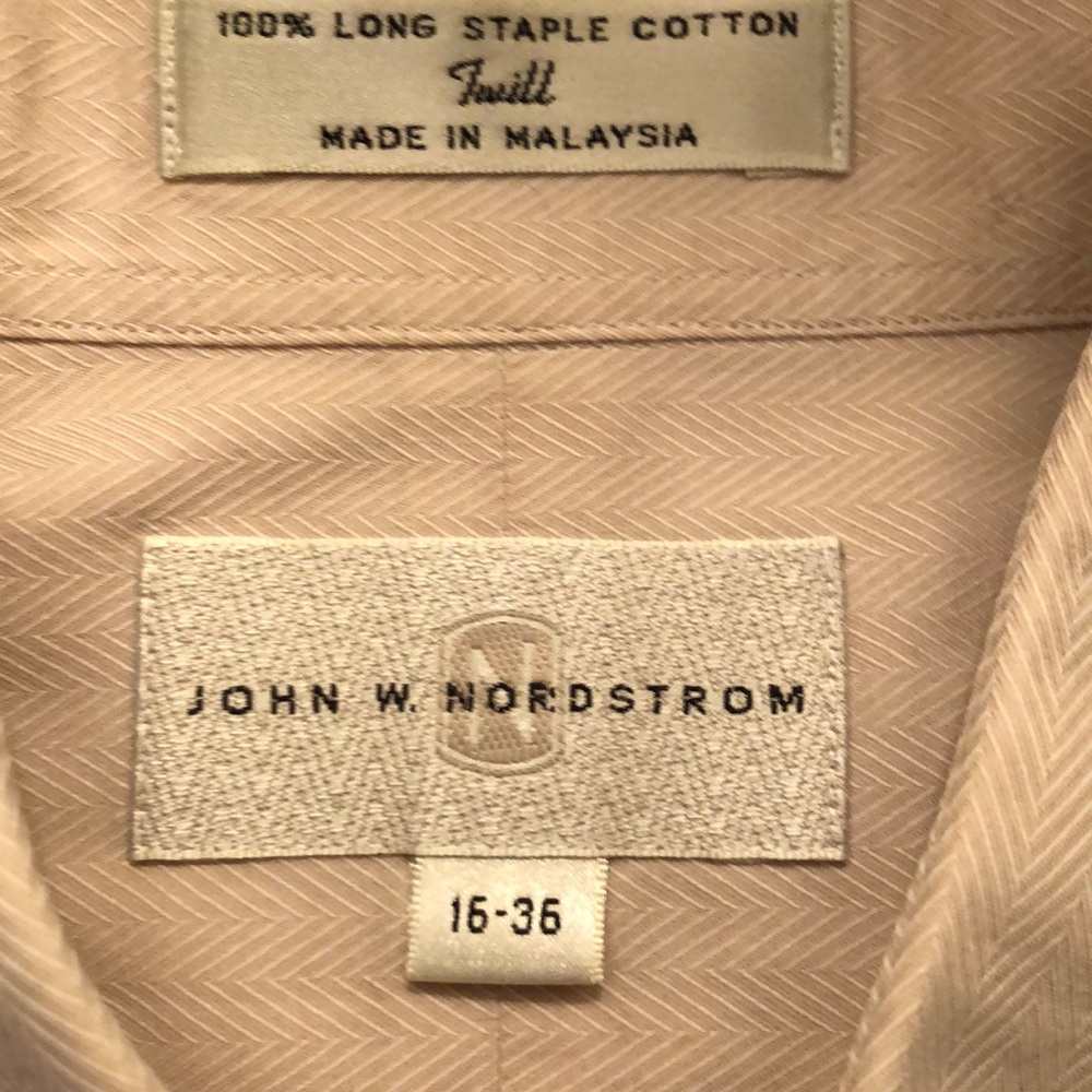 Nordstrom Button-down Dress Shirt L 16-36 EUC - Picture 4 of 8